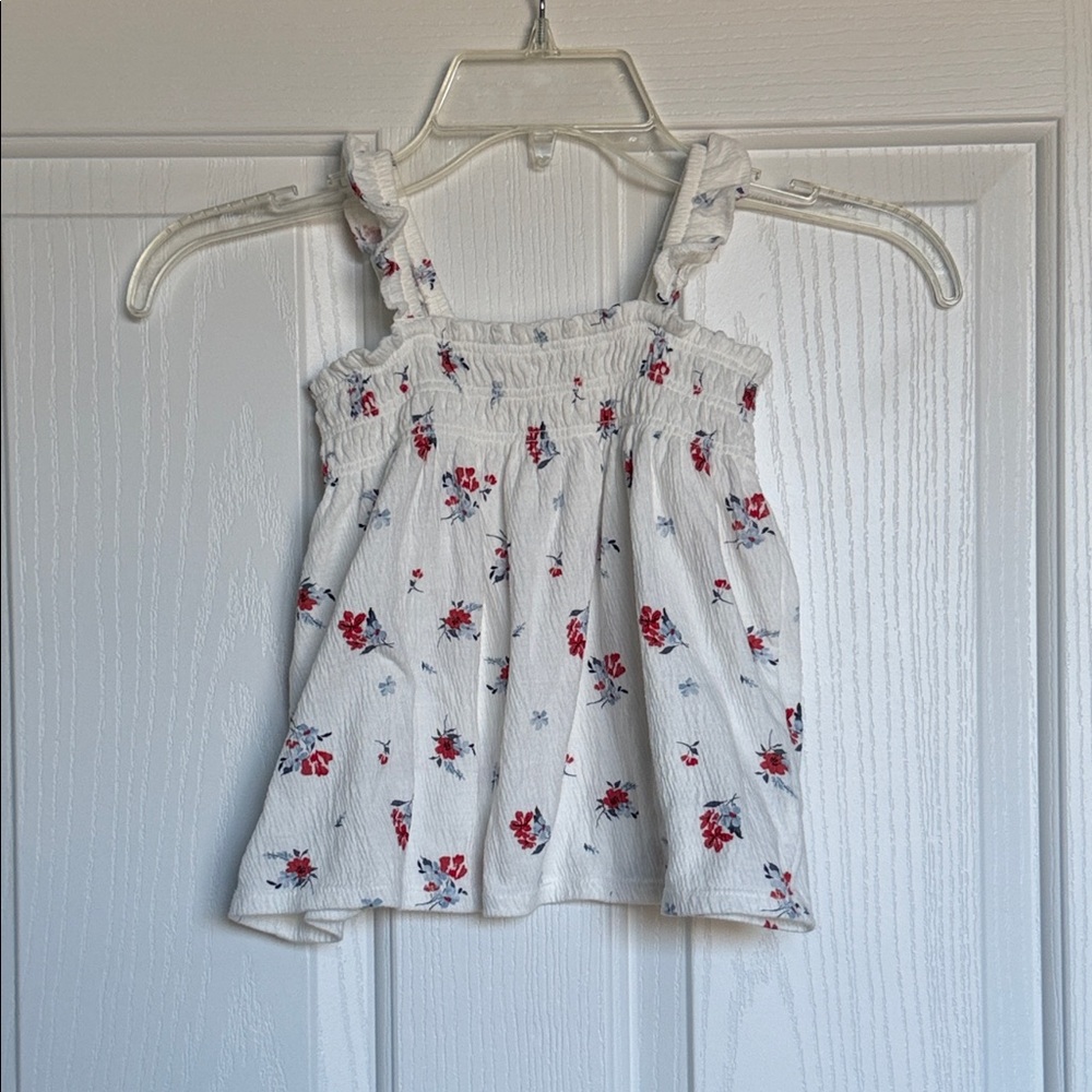 OshKosh B'gosh Floral Camisole - White with Red and Blue